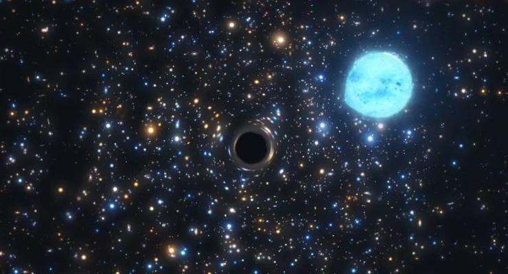За пределами нашей галактики впервые была обнаружена черная дыра