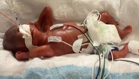 Недоношенный ребенок с 1% шансом на выживание побил мировой рекорд