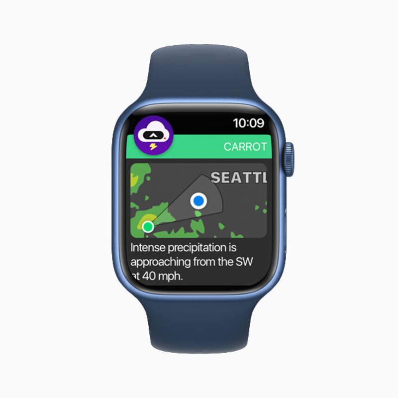 Приложение года для Apple Watch: Carrot Weather от Grailr / Apple