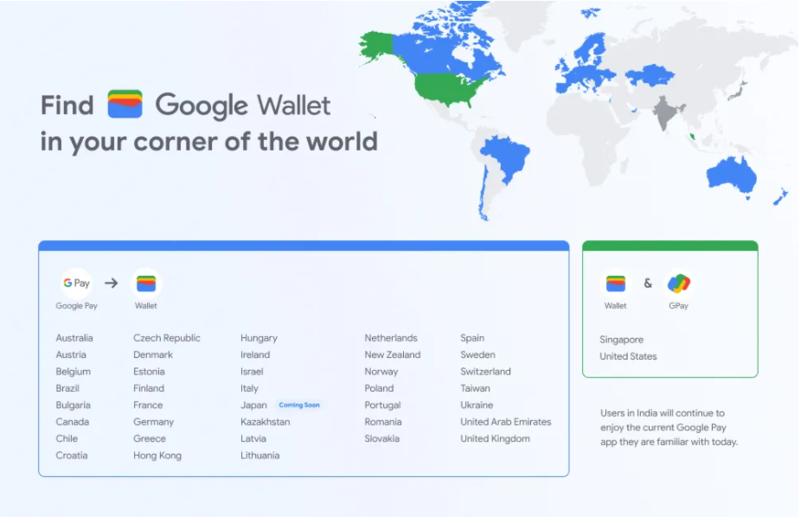 Карта масштабирования Google Wallet - фото Google