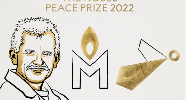 Нобелевская премия мира досталась Украине, Беларуси и РФ