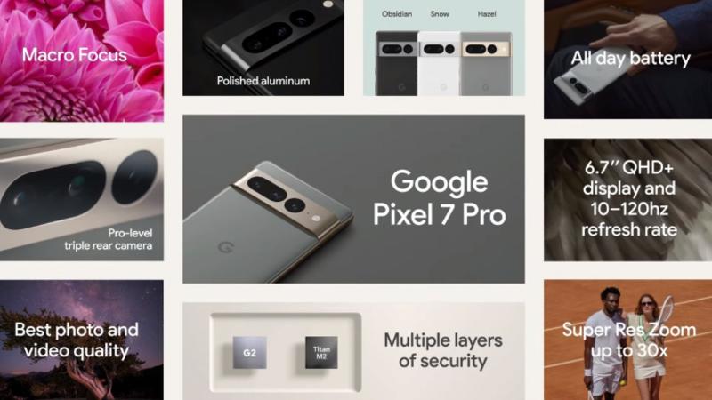 Линейка Pixel 7 - фото Google