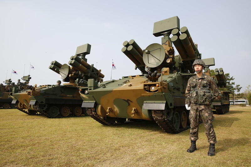 Корейский вариант ПВО Crotale - Chunma - фото EPA/UPG