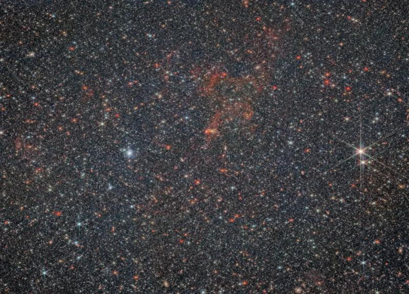 Карликова галактика NGC 6822 - фото NASA, ESA, CSA