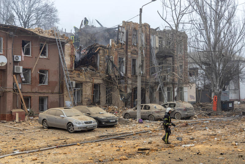 Наслідки нещодавнього обстрілу Одеси - фото Getty Images