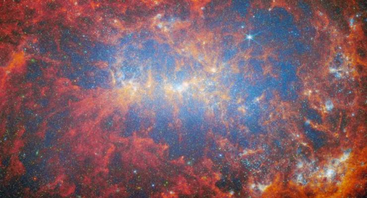 Фейерверк звездных вспышек: телескоп Джеймс Уэбб показал новое впечатляющее фото